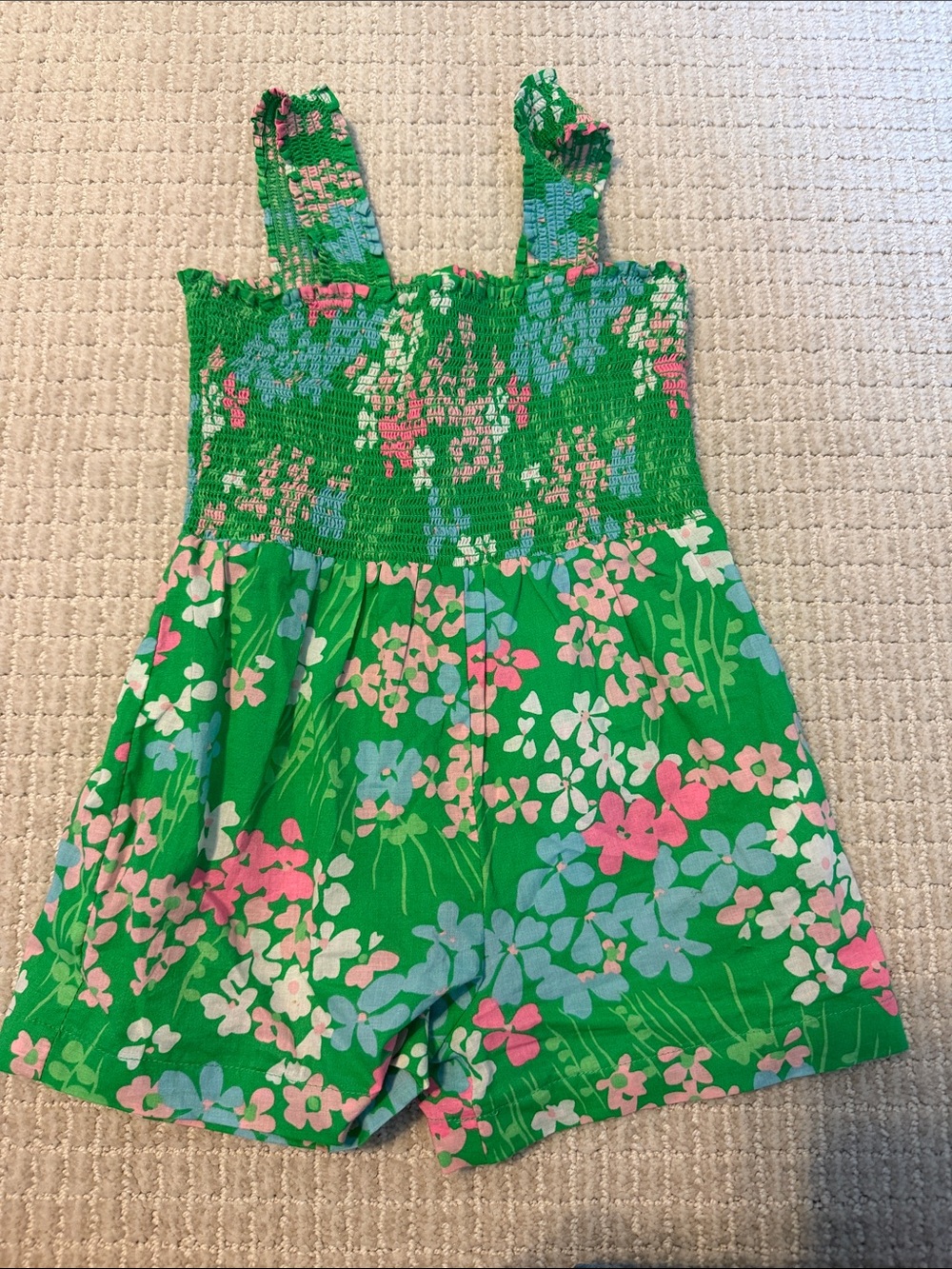 Little English Vivi Romper Palmetto Floral 2T